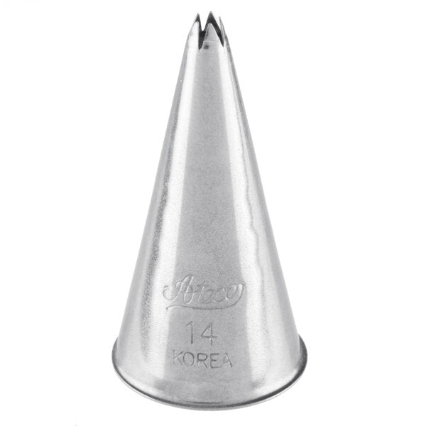 Small Stars & Detail Piping Tip #14 - Ateco Stainless Steel Open Star Decorating Tube