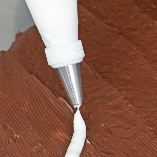 Extra-Large Dots & Borders Piping Tip #11 - Bakery Crafts Stainless Steel Round Decorating Tube