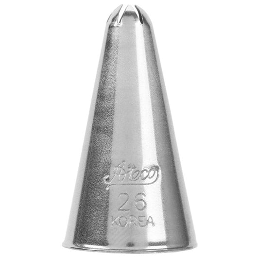 Stars, Shells & Rosettes Piping Tip - Ateco #26 Open Star - Stainless Steel Cake Decorating Tip