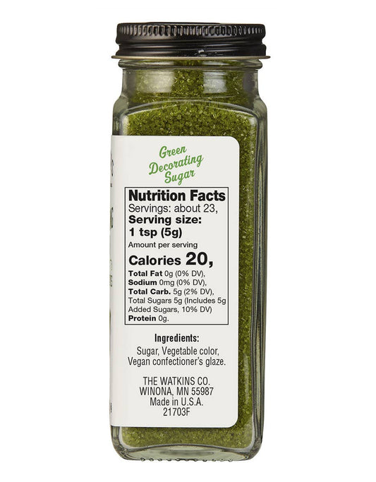 Green Decorating Sugar 4.2 oz