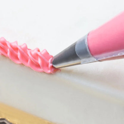 Ateco #77 Cross-Top Piping Tip – Specialty Decorating Tip for 4-Point Stars, Borders & Cross Stitching - Stainless Steel Cake D