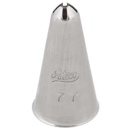 Ateco #77 Cross-Top Piping Tip – Specialty Decorating Tip for 4-Point Stars, Borders & Cross Stitching - Stainless Steel Cake D