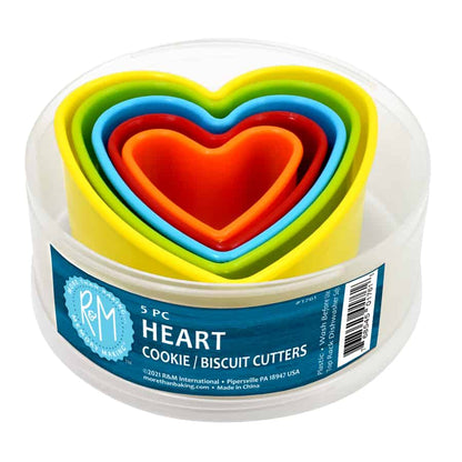 Heart Cookie/Biscuit Cutters 5-piece