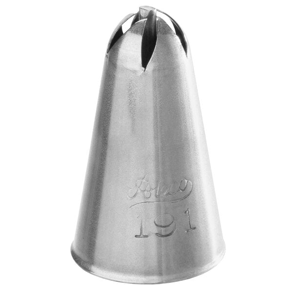 Drop Flowers & Swirled Blossoms Piping Tip - Wilton #191 Drop Flower - Stainless Steel Cake Decorating Tip