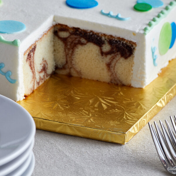 Enjay Gold Square Cake Drum 1/2 Inch Thick