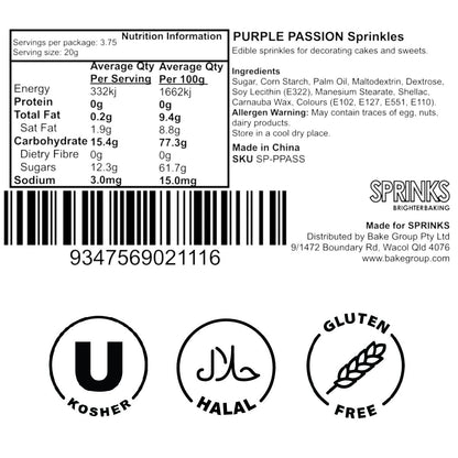 Sprinks Purple Passion Sprinkle Medley - 60g (2.1 oz)