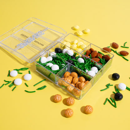 Sprinks Sports Ball Sprinkle Medley Box – Game Day Party Decorations - 95g (3.4 oz)