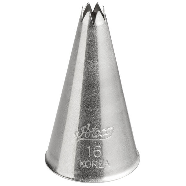 Small Stars & Shells Piping Tip #16 - Ateco Stainless Steel Open Star Decorating Tube