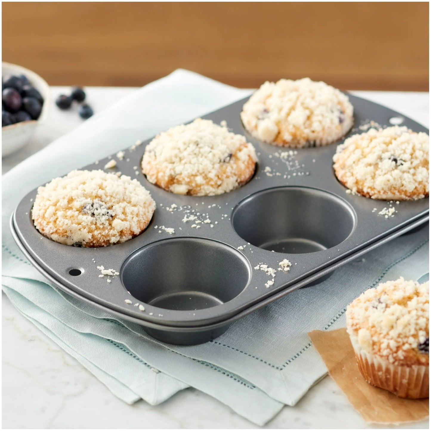 Wilton Bake It Better Nesting Steel Non-Stick Bakeware Set, 5-Piece