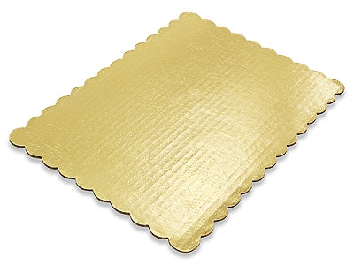 10X14 DOUBLE WEIGHT CAKE BOARD SCALLOPED EDGE