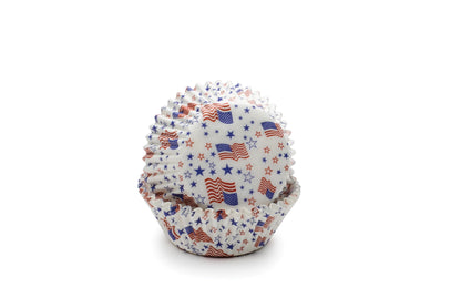 Patriotic Flag Cupcake Liners 50 Count