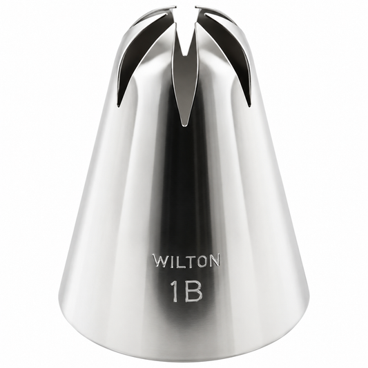 Extra Large Drop Flowers, Rosettes & Textured Swirls Piping Tip – Wilton #1B