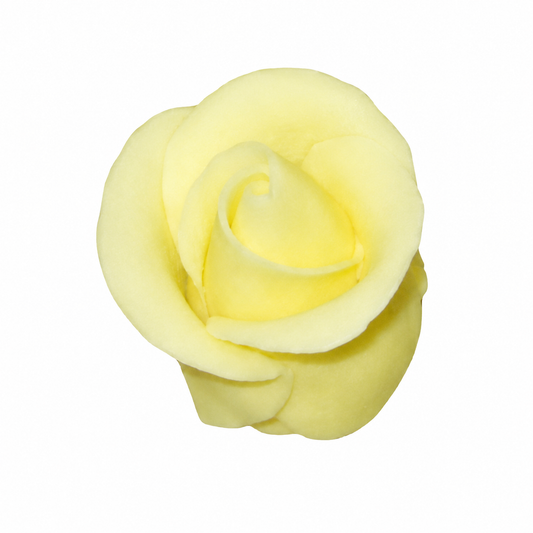 Yellow Rosebud Icing Toppers 6 Ct