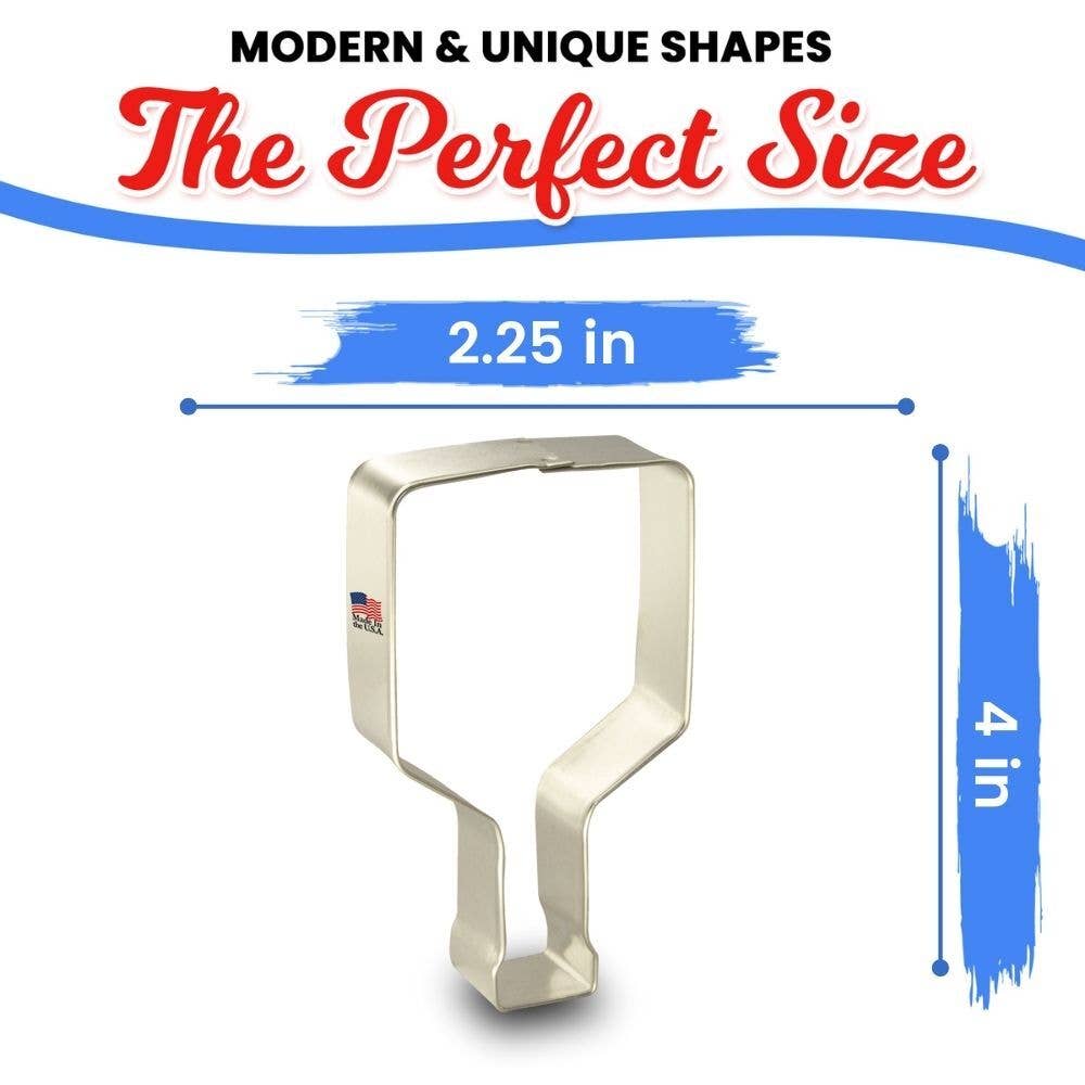 Pickle Ball Racquet Cookie Cutter 4 inch