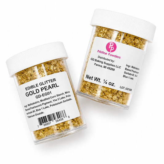Edible Glitter Gold Pearl .25 Oz