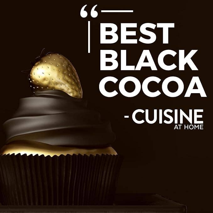Black Cocoa Powder 8 oz – Ultra Dark Dutch Process Cocoa for Halloween Baking, Black Buttercream, Cookies, Cakes & Brownies