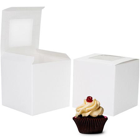 Cupcake Box Single White 5 Count