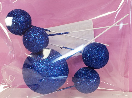 Pink Glitter Deco Ball Cake Top