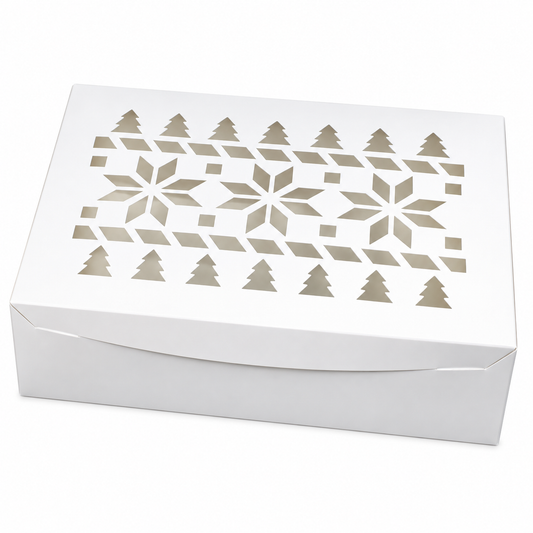 Christmas Sweater Window Bakery Box – 14 x 10 x 4 Inch