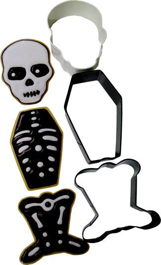 Wilton 3 Piece Skeleton Cookie Cutter Set
