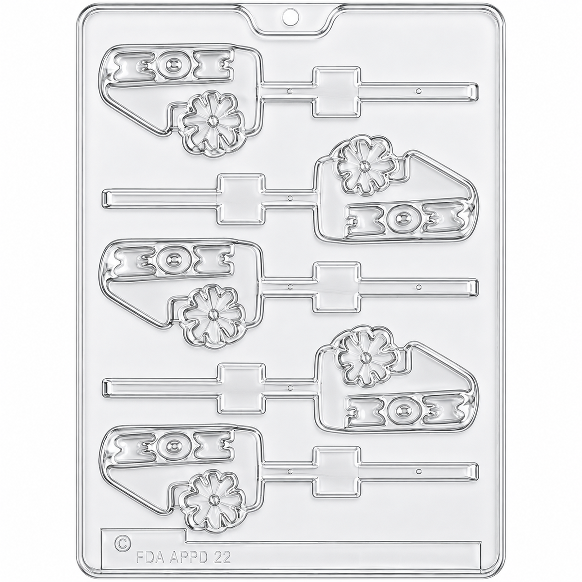 #1 Mom Chocolate Lollipop Mold – Mother's Day