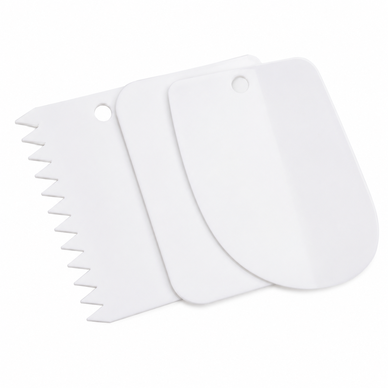 Cake Comb Set | 3 Piece Buttercream Icing Comb & Cake Scraper Set