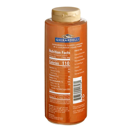 Ghirardelli Caramel Sauce 16 oz for Ice Cream & Sundaes