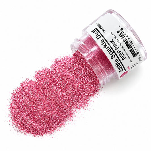 Edible Sparkle Dust Golden Deep Pink .25 Oz