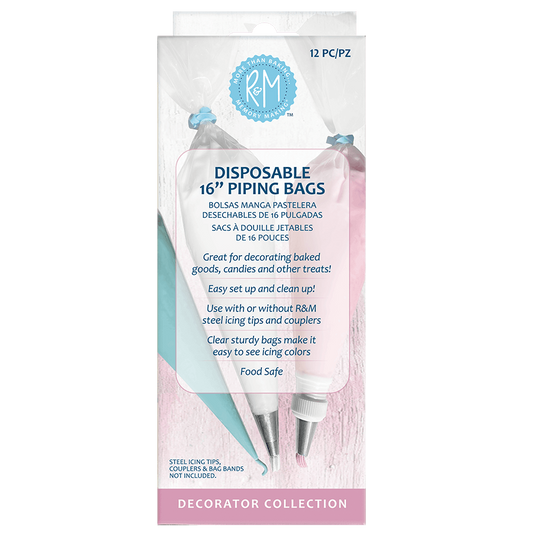 Disposable Piping Bags 16 Inch 12 Piece