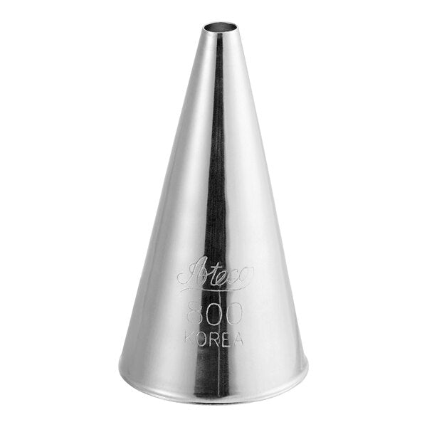 Small Dollops, Filling & Smooth Lines Piping Tip #800 - Ateco Stainless Steel Round Decorating Tube