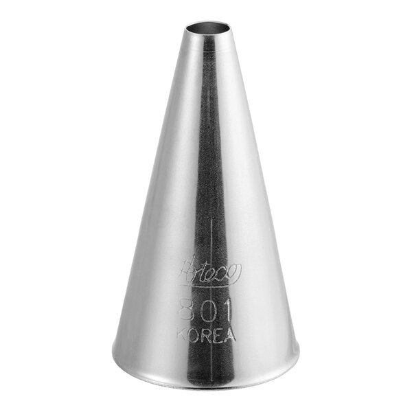 Dollops, Filling & Smooth Lines Piping Tip #801 - Ateco Stainless Steel Round Decorating Tube
