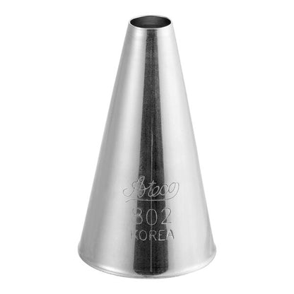 Dollops, Filling & Smooth Lines Piping Tip #802 - Ateco Stainless Steel Large Round Decorating Tube