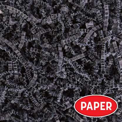 Black Crinkle Paper Shreds 2 oz Bag