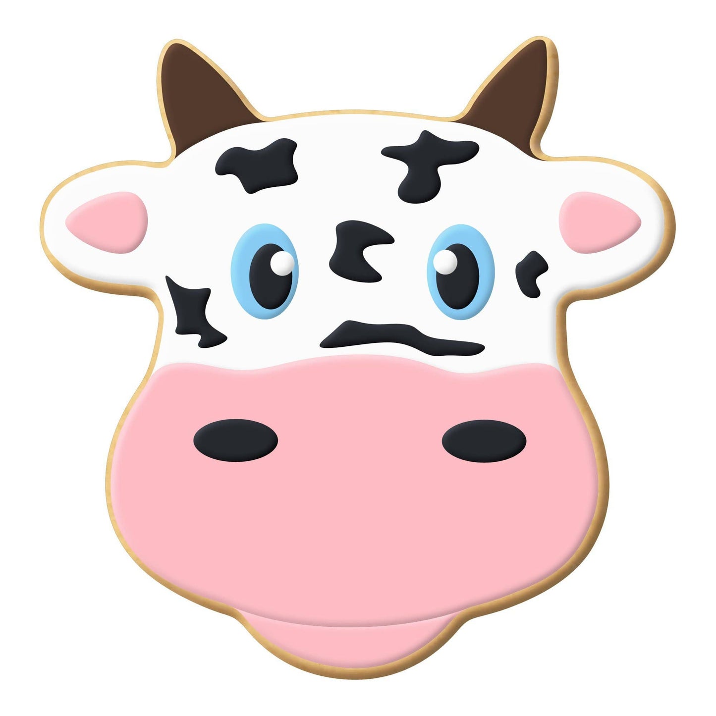Cow Face Cookie Cutter 4.25 in