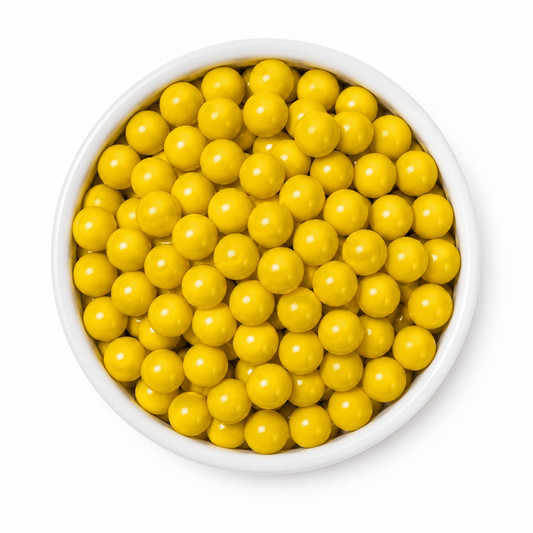 Yellow Crispy Chocolate Candy Pearls – Cake & Cupcake Topping