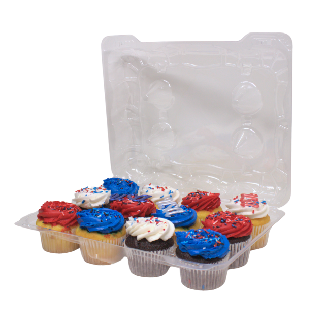 Standard 12 Cavity  Cupcake Clamshell