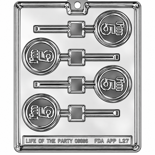 I’m 5 Birthday Chocolate Lollipop Mold – Number 5