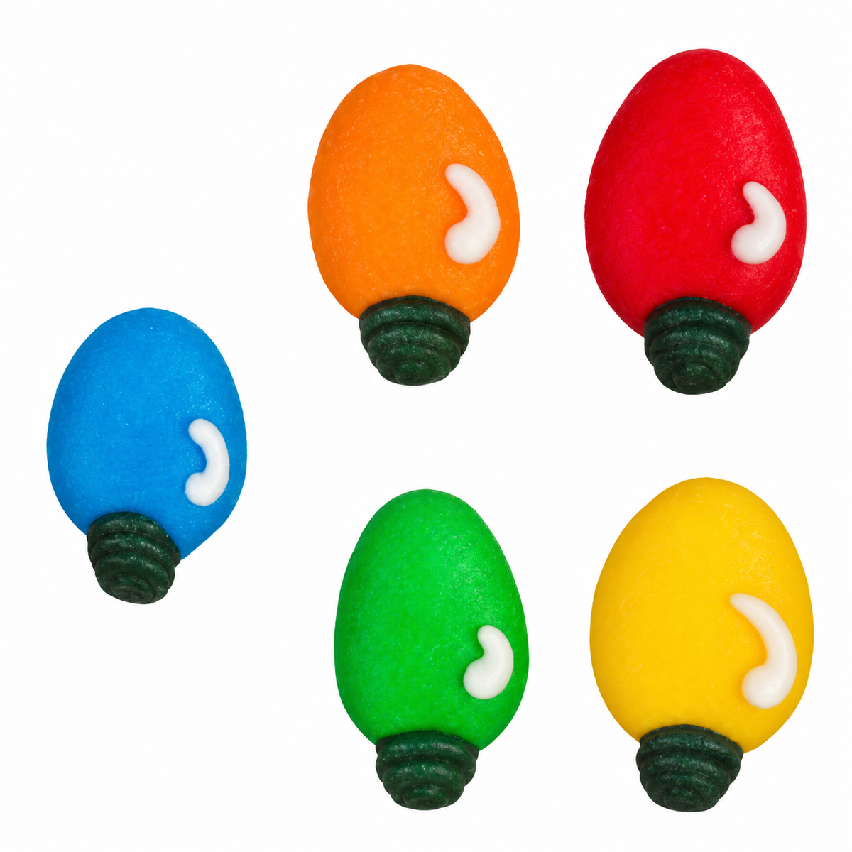 Tiny Christmas Lights Edible Cake & Cupcake Decorations, 10 Count
