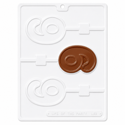 Birthday Number 6 Lollipop Chocolate Candy Mold