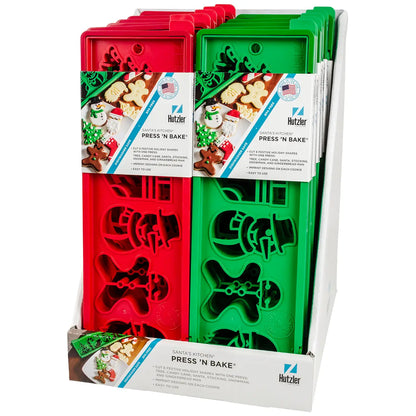 Santas Kitchen Press And Bake Cookie Cutter