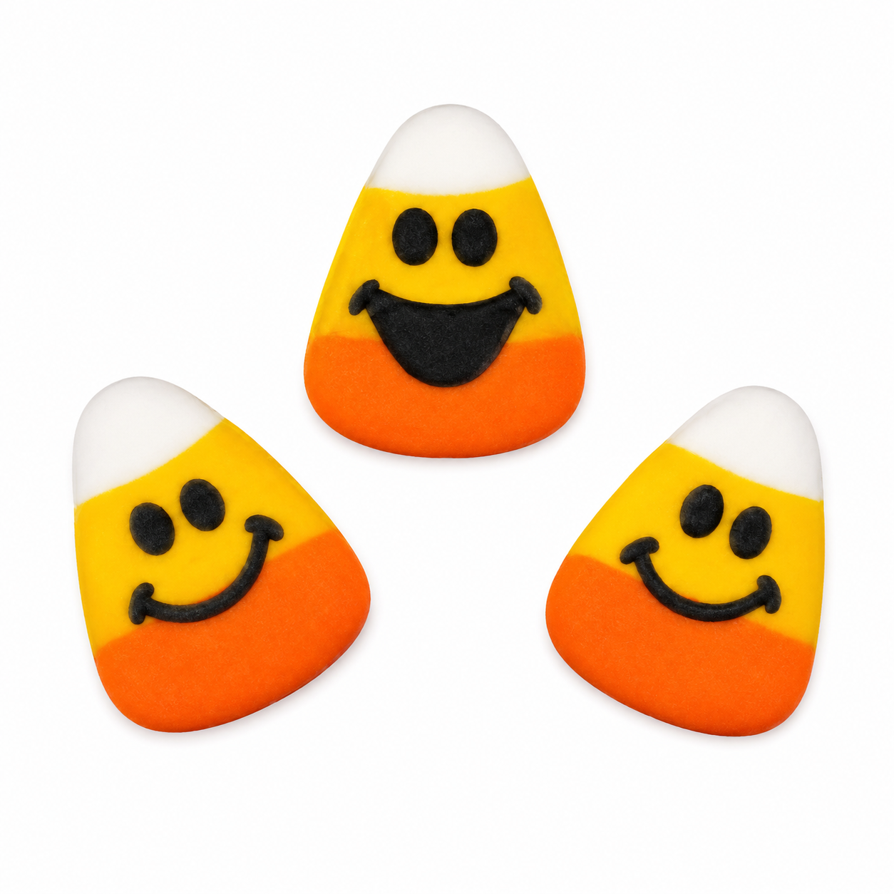 Candy Corn Royal Icing Decorations - 6 Count