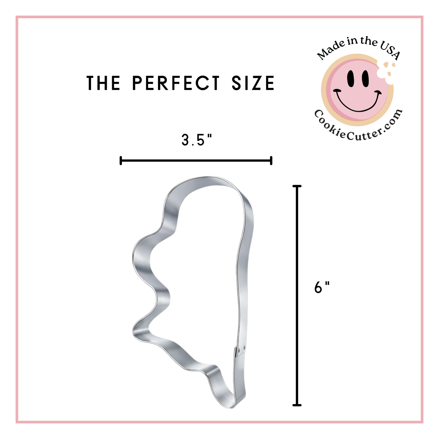 Long Stem Poppy Cookie Cutter 6 inch
