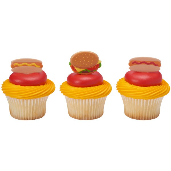 Grilling Cupcake Topper 12ct