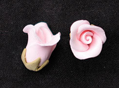 Tiny Pink Gum Paste Roses, 1/2 Inch - 5 Count | Wedding Cakes & Cupcake Flowers