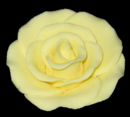 Gum Paste Rose  Large 2in  Blue  1-Count