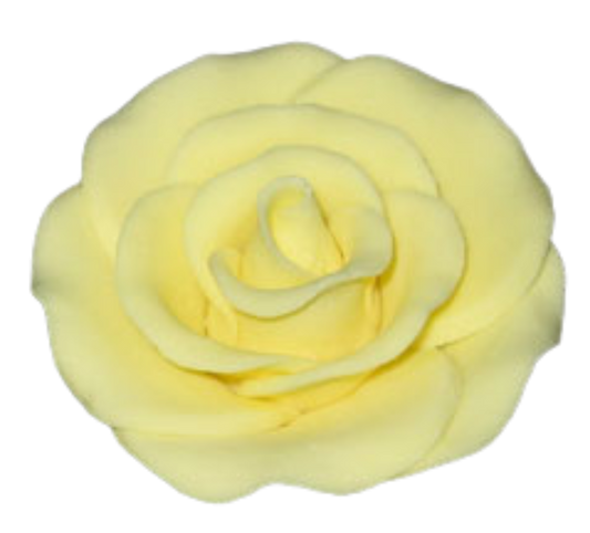 Gum Paste Rose  Large 2in  Blue  1-Count