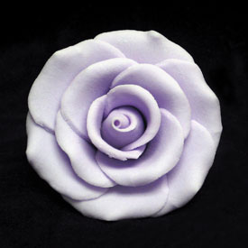 Gum Paste Rose XL 3in Lavender  1-Count