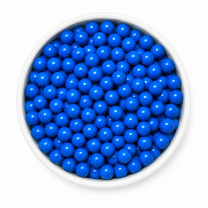 Royal Blue Chocolate Candy Pearls with Crispy Shell – Lambeth Vintage Cake 10mm Edible Dragees