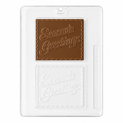 Seasons Greetings Candy Bar Mold