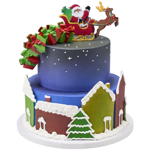 Christmas Gifts Cupcake Toppers 6 Count